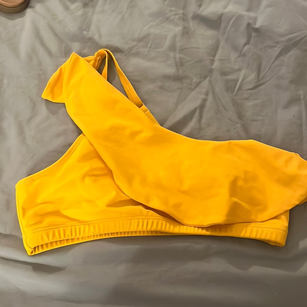 Yellow bathing suit top